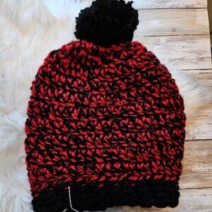 Kids Hat from Cotton N Kandi on Etsy- 20" Chunky Knit Slouchy Pom Pom